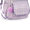 Mochila de Costas Feminina Xadrez Love Just com Pompom Denlex Lilás - 2