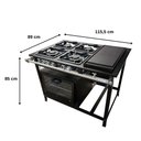 Ver imagem 3 de Fogão 4 Bocas Cefaz com Forno e Chapa Linha Gold Baixa Pressão CFZG-127C