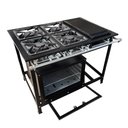 Ver imagem 1 de Fogão 4 Bocas Cefaz com Forno e Chapa Linha Gold Baixa Pressão CFZG-127C