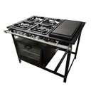 Ver imagem 2 de Fogão 4 Bocas Cefaz com Forno e Chapa Linha Gold Baixa Pressão CFZG-127C