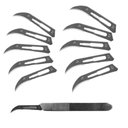 Ver imagem 5 de Estilete Lâmina Corte Precisão Cirúrgica Bisturi Cirúrgico Profissional Navalha Kit 10 Lâminas - 12#