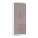 Ver imagem 1 de Guarda Roupa Roupeiro Modulado Alpes 2 Portas 4 Gavetas - Módulo Alpes - Luciane:cinammon