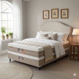 Cama Box Casal Castor Silver Star Air Double Face Pocket 138x188x61 + Box Castor - 1 Cama Box Casal Castor Silver Star Air Double Face Pocket 138x188x61 + Box Castor - 1