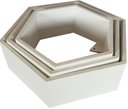 Ver imagem 1 de Kit 3 Nichos Losango - 350, 300, 250 X 120:branco