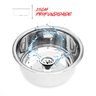 Para Tampo de Granito - Cuba Pia Inox Redonda 30cm por 15cm - 4
