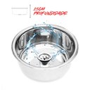 Ver imagem 4 de Para Tampo de Granito - Cuba Pia Inox Redonda 30cm por 15cm