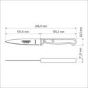 Ver imagem 2 de Faca para Legumes e Frutas Ultracorte em Aço Inox e Cabo de Polipropileno Preto 4