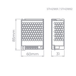 Fonte 12V Eco 20W Para Fita Led STELLA STH21891 - 4
