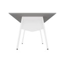 Ver imagem 5 de Mesa de Reunião 200cm para 8 Pessoas com Tampo Chanfrado Industrial Executive Cinza Sagrado/Branco