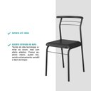 Ver imagem 3 de Conjunto 4 Cadeiras de Jantar 1708 Carraro Preto
