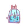 Mochila Escolar Transparente Juvenil Holográfica Unicórnio - 2