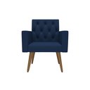 Ver imagem 3 de Kit 2 Poltronas Thais Premium: Azul-marinho/corino