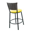 Ver imagem 7 de Kit 2 Banquetas Baixa de Cozinha Encosto Junco