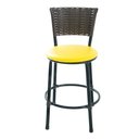 Ver imagem 6 de Kit 2 Banquetas Baixa de Cozinha Encosto Junco