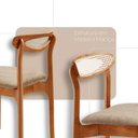 Ver imagem 3 de Sala de Jantar Mesa Flora 240cm Tampo Laminado Barril e 8 Cadeiras Noronha Premium Moderna Mobília