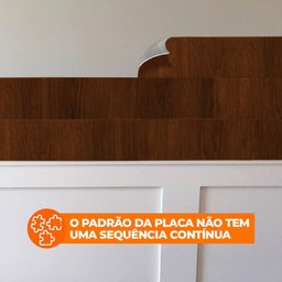 Tijolinho Madeira Jacarandá Adesivo Flexivel P Parede 30x7,5cm - 24 Un. - 2