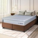 Ver imagem 1 de Conjunto Box Baú Marrom Luanda Branco Espuma D28 Queen 158x198x69 - King House