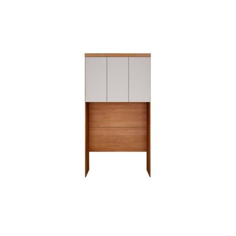 Modulado de Quarto Armário Ponte Aéreo Solteiro Rizon-linea C- 3 Portas Cumaru-fendi - Novo
