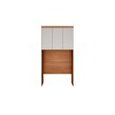 Ver imagem 1 de Modulado de Quarto Armário Ponte Aéreo Solteiro Rizon-linea C- 3 Portas Cumaru-fendi - Novo