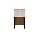 Ver imagem 2 de Modulado de Quarto Armário Ponte Aéreo Solteiro Rizon-linea C- 3 Portas Cumaru-fendi - Novo
