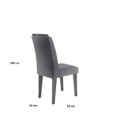 Mesa Alvorada 180 Tp Mdf Vidro canto Reto 4 Cadeiras Rufato - 4