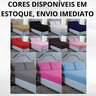 Conjunto Lençol Cama Casal 3 Peças 400 Fios com Elástico e Fronhas Toque Macio:azul Piscina - 5