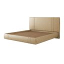 Ver imagem 6 de Cama Moderna Aspen King Box com Cabeceira Estofada Base Flutuante Pu Bege G99 - Gran Belo