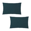 Ver imagem 1 de Kit 2 Capas Almofada Baguete Bouclé 50x30 – Zíper Invisível, Texturizado