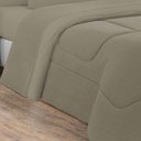 Ver imagem 2 de Kit Edredom + Jogo de Lençol Malha 100% Algodão Gran Moratta 7 Peças Queen - Avelã-avelã
