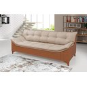 Ver imagem 2 de Sofá Veneza Conj. 2 e 3 Lugares Composê Linho/courissimo Bege 201/856 Império