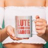 Lute como uma garota - Caneca de qualidade premium É DeCoração Caneca Premium - 325mL - 2