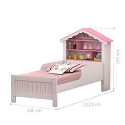 Cama Juvenil Casinha de Princesa com Colchão - 3