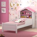 Ver imagem 1 de Cama Juvenil Casinha de Princesa com Colchão