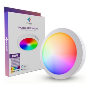 Painel Led Sobrepor 18w Redondo Rgbw T-2018sr