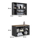 Ver imagem 4 de Conjunto para Banheiro 80cm com Gabinete Suspenso e Espelheira Barcelona Art In Móveis