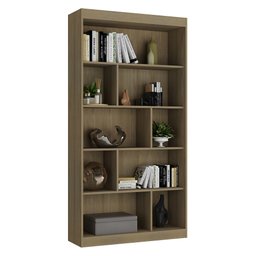 Estante para Livros 4 Prateleiras 181cmx93cm Home Office Espresso Móveis - 2