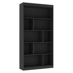 Estante para Livros 4 Prateleiras 181cmx93cm Home Office Espresso Móveis - 3