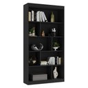 Ver imagem 2 de Estante de Livros 93CMX181CM 4 Prateleiras Home Office Espresso Móveis Preto