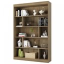Ver imagem 4 de Estante de Livros 120CMX181CM 4 Prateleiras Home Office Yescasa Marrom
