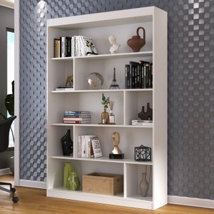 Estante para Livros 4 Prateleiras 181cmx120cm Home Office Espresso Móveis