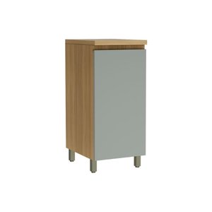 Balcão de Cozinha Rainha 1 Porta C/tampo 40cm Nature/verde - Nesher