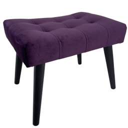 Kit Poltrona Giovana Giratória Cromado, Puff Capitonê Luxo e Almofadas em Sued Premium:roxo - 8
