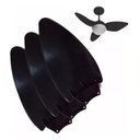 Ver imagem 2 de Jogo Hélice 3 Pás P/ventilador Teto Aliseu Smart Black Preto