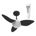 Ver imagem 4 de Jogo Hélice 3 Pás P/ventilador Teto Aliseu Smart Black Preto