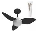 Ver imagem 4 de Jogo Hélice 3 Pás P/ventilador Teto Aliseu Smart Black Preto