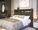 Ver imagem 3 de Cabeceira para Cama Box Queen 158 Melissa Castanho Vj Moveis