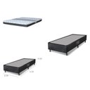 Ver imagem 2 de Cama Box King Colchões Castor Colchão 25x193x203cm de Molas Bonnel Class Colchões Castor