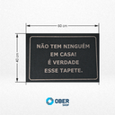 Ver imagem 3 de Tapete Capacho Estampado - 40cm X 60cm:não Tem Ninguém em Casa! É Verdade Esse Tapete.