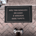 Ver imagem 4 de Tapete Capacho Estampado - 40cm X 60cm:não Tem Ninguém em Casa! É Verdade Esse Tapete.