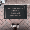 Ver imagem 4 de Tapete Capacho Estampado - 40cm X 60cm:não Tem Ninguém em Casa! É Verdade Esse Tapete.